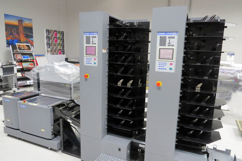 Duplo System 5000 Air-Feed Collator and DBM120 Automated Booklet Maker Binding Machine Bindery Solutions