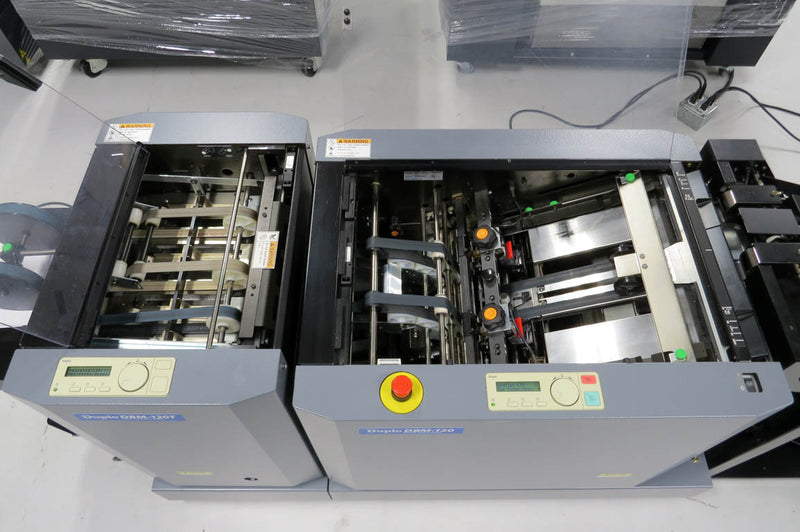 Duplo System 5000 Air-Feed Collator and DBM120 Automated Booklet Maker Binding Machine Bindery Solutions